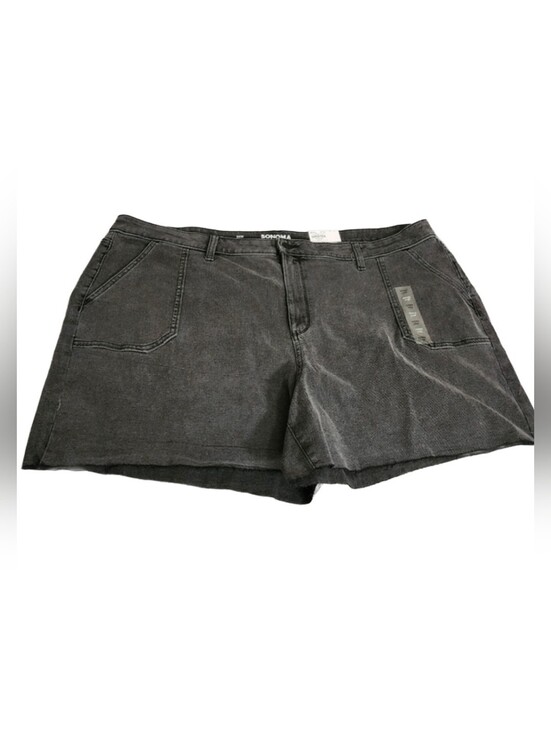 Sonoma Pants - Sonoma High Rise Black Fade Cutoff Shorts 24W NWT